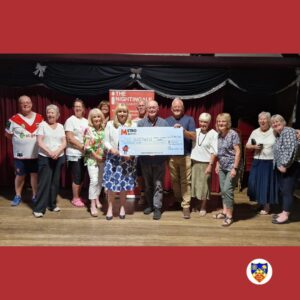 Bush Hill Park Club Nightingale Cheque Presentation Group